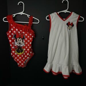 - Disney Minnie Mouse Polka Dot Swimsuit Set size 3T
